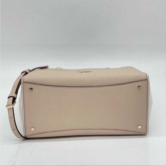 Kate Spade Leila Triple Compartment Satchel Leather EUC - Picture 4 of 5